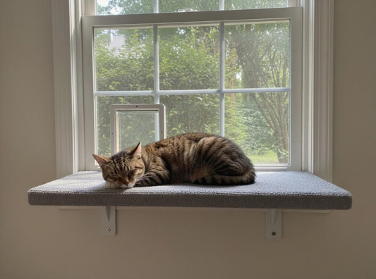 Window Ledge Shelf for Cats & Small Dogs - Custom Sizes & Made in USA