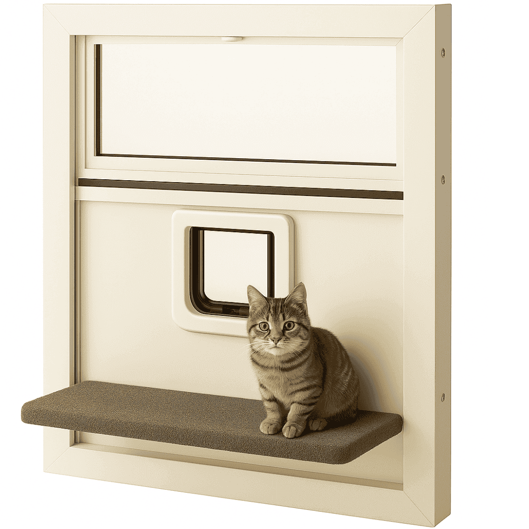 Window Ledge Shelf for Cats Small Dogs Custom Sizes Made in USA