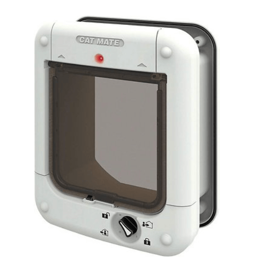 Microchip Cat Door -  Cat Mate 360W - Secure Entry Control - White & Grey Options
